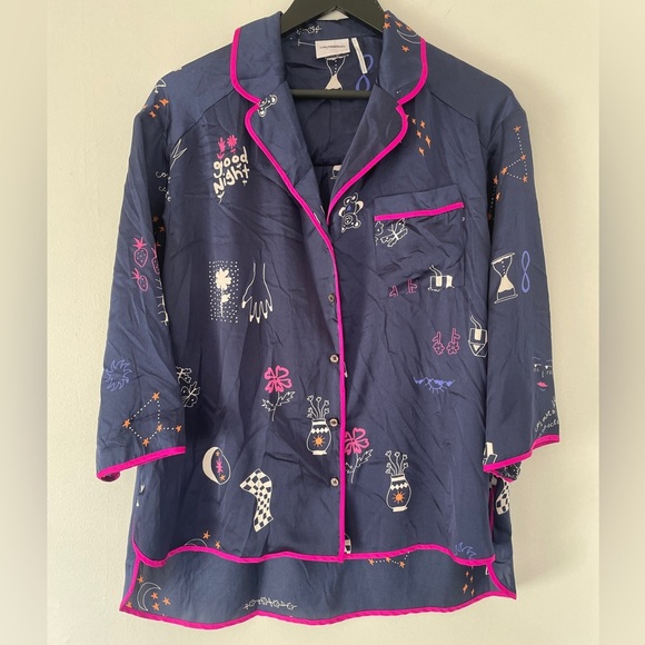 Urban Outfitters Out From Under Starry Night Sleep Shirt Size XS - Picture 2 of 4